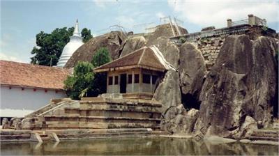 Ancient temple whics is built into a rock...