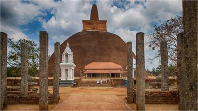 Ancient stupa in the first kingdom of Sri Lanka...